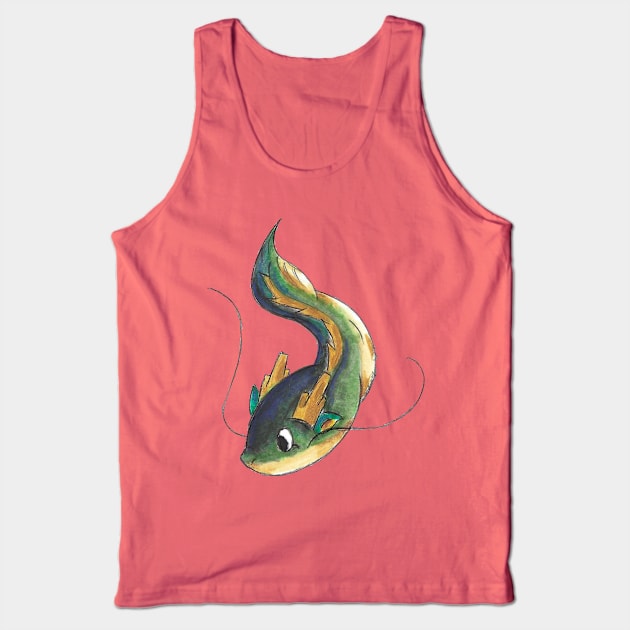 Tiny Little Eastern Dragon Tank Top by KristenOKeefeArt